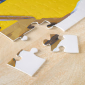 Hond die een pak draagt: digitale kunst legpuzzel (Zijkant)