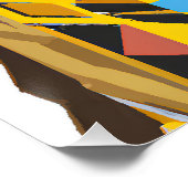 Hond die een pak draagt: digitale kunst perfect poster (Hoek)