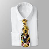 Hond die een pak draagt: digitale kunst stropdas (Gebonden)