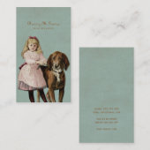  hond die met de luis loopt visitekaartje (Voorkant / Achterkant)