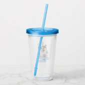 Hond die op Pasen eieren ligt Acryl Drinkbeker (Achterkant)