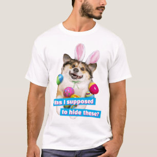 Hond die op Pasen eieren ligt T-shirt