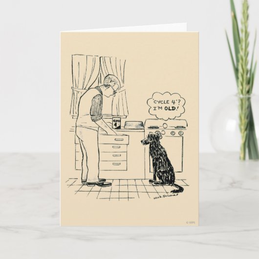 Hond die Ouder worden Kaart (Voorkant)