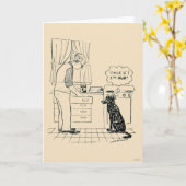 Hond die Ouder worden Kaart (Gele Bloem)