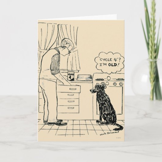 Hond die Ouder worden Kaart (Voorkant)