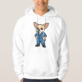 Hond die sigaret rookt grappige Chihuahua meme Hoodie