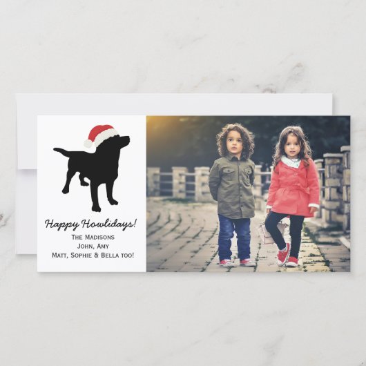 Hond die van het Laboratorium van Kerstmis de Feestdagenkaart (Voorkant)