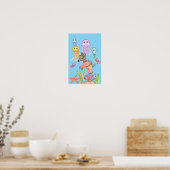 Hond Diepzee Duiker Poster (Keuken)