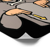 Hond Dier ASL Hand Gebaar Dove Gehoorverlies Bewus Poster (Hoek)