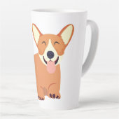 Hond, Dier, Kunst Latte Mok (Rechterhoek)