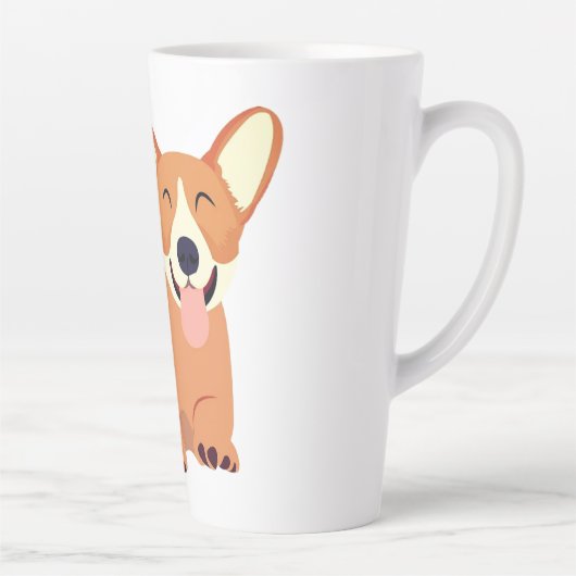 Hond, Dier, Kunst Latte Mok (Rechts)