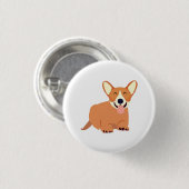 Hond, Dier, Kunst Ronde Button 3,2 Cm (Voorkant /achterkant)