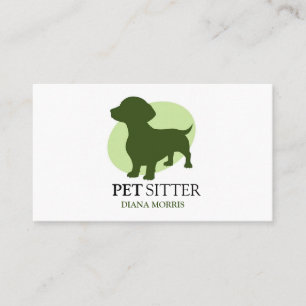 Hond Dier Pet Logo Veterinaire Kliniek Pet Sitter Visitekaartje