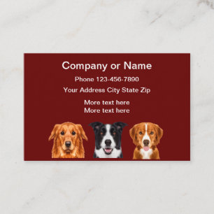 Hond Dierenservice Thema Visitekaartje