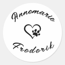 Hond Dierenvriend Ronde Sticker