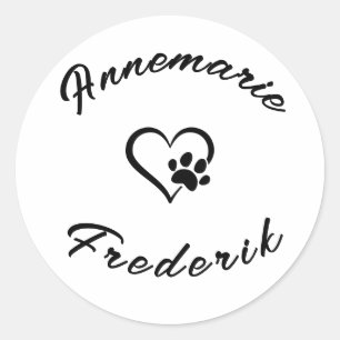 Hond Dierenvriend Ronde Sticker