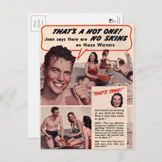 Hond Dog AD Briefkaart (Voorkant / Achterkant)