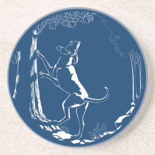 Hond Dog Art Drink Coasters Hunting Dog Onderzette Zandsteen Onderzetter