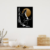 Hond Dog Art Poster Hunting Dog Print Poster Sm (Keuken)