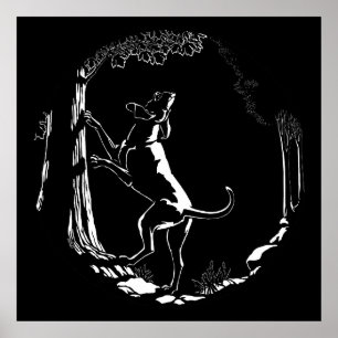 Hond Dog Art print Hunting Hondenliefhebber Print 