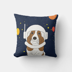Hond Dog Astronaut Animal met Space Helmet Kussen