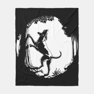 Hond Dog Blanket Coonhound Hunting Dog Blanket Fleece Deken