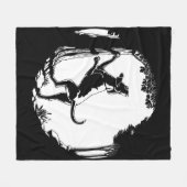 Hond Dog Blanket Coonhound Hunting Dog Blanket Fleece Deken (Voorkant (Horizontaal))