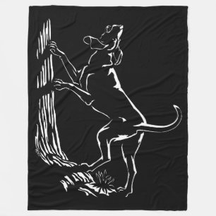 Hond Dog Blanket Hunting Dog Art Fleece Blankets