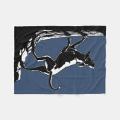 Hond Dog Blanket Hunting Dog Art Fleece Blankets (Voorkant (Horizontaal))