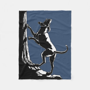 Hond Dog Blanket Hunting Dog Art Fleece Blankets