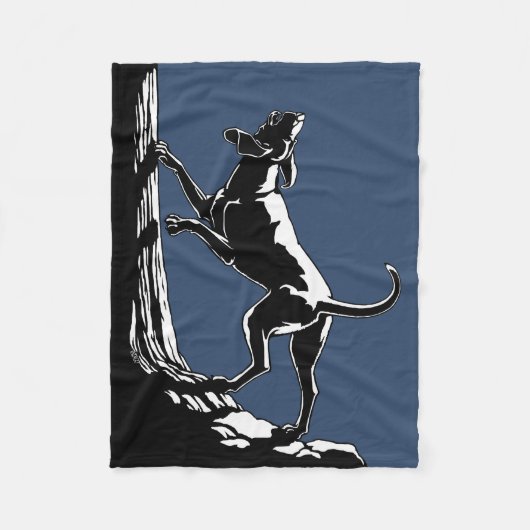 Hond Dog Blanket Hunting Dog Art Fleece Blankets (Voorkant)