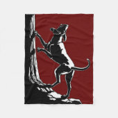 Hond Dog Blanket Hunting Dog Art Fleece Blankets (Voorkant)