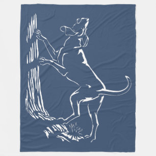 Hond Dog Blanket Hunting Dog Art Fleece Blankets Deken