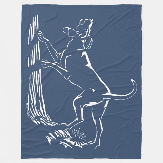 Hond Dog Blanket Hunting Dog Art Fleece Blankets Deken (Voorkant)