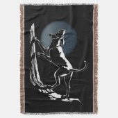 Hond Dog Blanket Hunting Dog Art Throw Blanket Deken (Voorkant Verticaal)