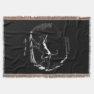 Hond Dog Blanket Hunting Dog Art Throw Blanket Deken