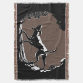 Hond Dog Blanket Hunting Dog Art Throw Blanket Deken (Voorkant Verticaal)