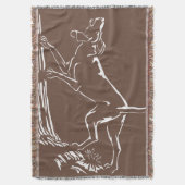 Hond Dog Blanket Hunting Dog Art Throw Blanket Deken (Voorkant Verticaal)