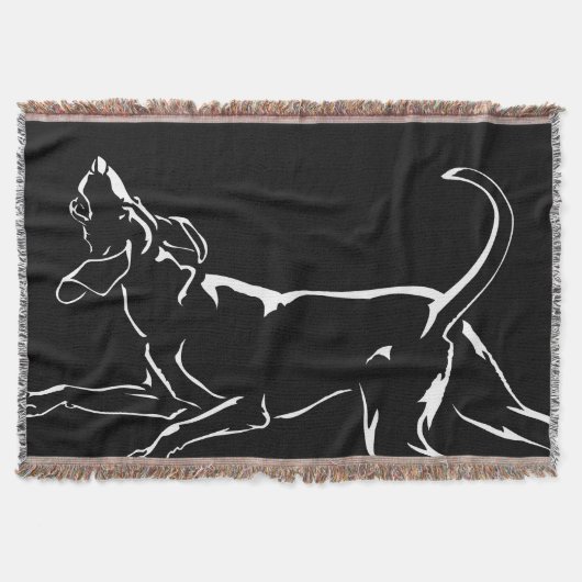 Hond Dog Blanket Hunting Dog Art Throw Blanket Deken (Voorkant)