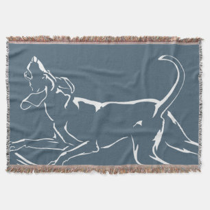 Hond Dog Blanket Hunting Dog Art Throw Blanket Deken