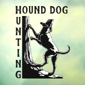 Hond Dog Decal Custom Hound Dog Art Window Cling (Vel 3)