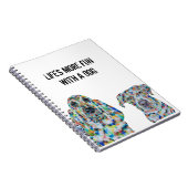 Hond Dog en Labrador Notitieboek 6,5 x 8,75 inch (Rechterzijde)