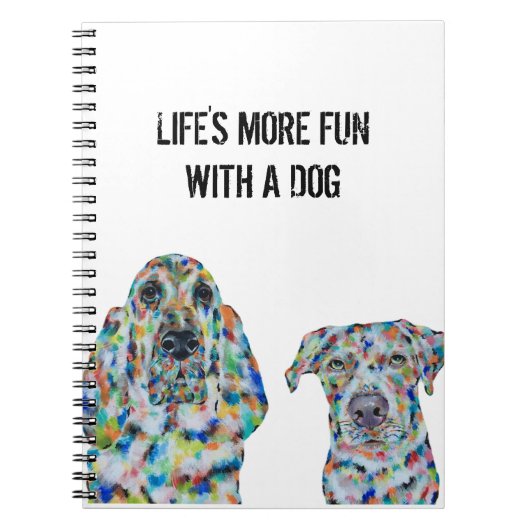 Hond Dog en Labrador Notitieboek 6,5 x 8,75 inch (Voorkant)