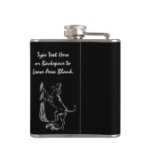Hond Dog Flask Aangepaste Drinken voor jachthonden Heupfles (Achterkant)