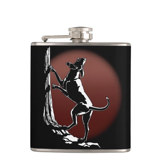 Hond Dog Flask Aangepaste Drinken voor jachthonden Heupfles (Voorkant)