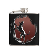 Hond Dog Flask Aangepaste Drinken voor jachthonden Heupfles (Voorkant)