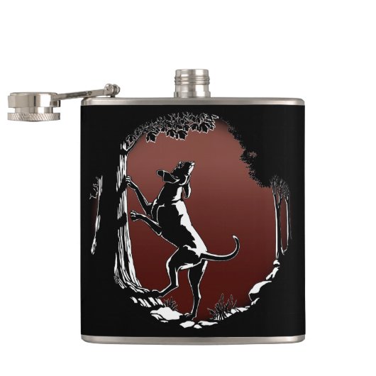 Hond Dog Flask Aangepaste Drinken voor jachthonden Heupfles (Geopend)