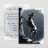 Hond Dog Invitations Personaliseer de Kaart van de (Voorkant / Achterkant)