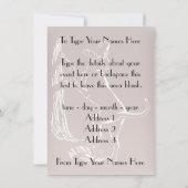 Hond Dog Invitations Personaliseer de Kaart van de (Achterkant)