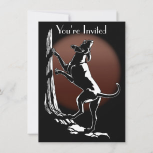 Hond Dog Invitations Personaliseer de Kaart van de